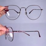 عینک فریم فلزی پایین گرد     010101042