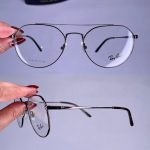 عینک فریم فلزی دوپل گرد     010101047