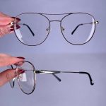 عینک فریم فلزی دوپل گرد    010101049