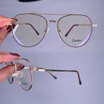 عینک فریم فلزی دوپل گرد     010101054