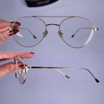 عینک فریم فلزی دوپل گرد    010101062