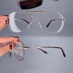 عینک فریم فلزی دوپل خلبانی    010101071
