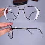 عینک فریم فلزی دوپل زاویه دار      010101072