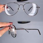 عینک فریم فلزی دوپل خلبانی    010101076