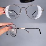 عینک فریم فلزی دوپل گرد     010101080