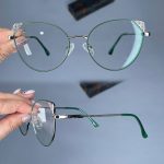 عینک فریم فلزی گربه ای   010101087