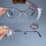 عینک فریم فلزی گربه ای    010101106