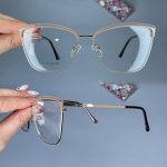 عینک فریم فلزی گربه ای       010101109