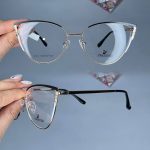 عینک فریم فلزی گربه ای     010101114