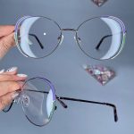 عینک فریم فلزی پروانه ای    010101119