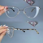 عینک فریم فلزی گربه ای    010101121