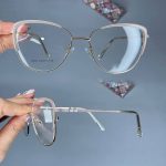 عینک فریم فلزی گربه ای     010101122