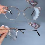 عینک فریم فلزی گربه ای    010101130