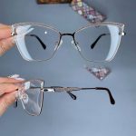 عینک فریم فلزی گربه ای     010101125