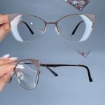 عینک فریم فلزی گربه ای    010101126