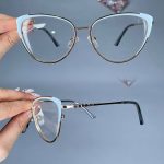 عینک فریم فلزی گربه ای     010101128