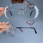 عینک فریم فلزی زاویه دار     010101132