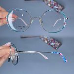 عینک فریم فلزی گرد     010101137