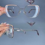 عینک فریم فلزی زاویه دار     010101141