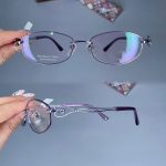 عینک فریم فلزی گربه ای     010101156