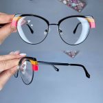 عینک فریم فلزی گربه ای      010101157