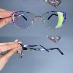 عینک فریم فلزی گربه ای     010101161