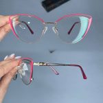 عینک فریم فلزی گربه ای     010101167