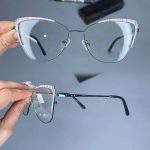 عینک فریم فلزی گربه ای    010101187