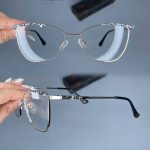 عینک فریم فلزی گربه ای     010101193