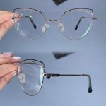 عینک فریم فلزی گربه ای     010101194