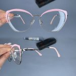 عینک فریم فلزی گربه ای     010101195