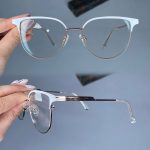 عینک فریم فلزی گربه ای    010101197