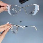 عینک فریم فلزی گربه ای    010101199