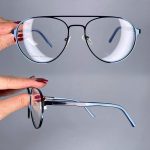 عینک فریم فلزی دوپل خلبانی   010101219