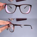 عینک فریم کائوچویی زاویه دار    010101270