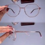 عینک فریم کائوچویی زاویه دار چندضلعی   010101322