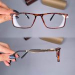 عینک فریم کائوچویی مستطیلی پلنگی    010101395