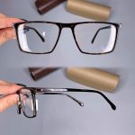 عینک فریم کائوچویی مستطیلی پلنگی   010101399