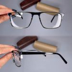 عینک فریم کائوچویی مستطیلی پلنگی رنگی     010101406