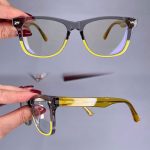 عینک فریم کائوچویی زاویه دار    010101330