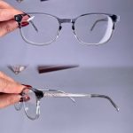 عینک فریم کائوچویی زاویه دار   010101331