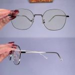 عینک فریم فلزی زاویه دار چندضلعی     010101224