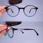 عینک فریم کائوچویی گرد دورنگ    010101298