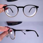 عینک فریم کائوچویی گرد دورنگ    010101300