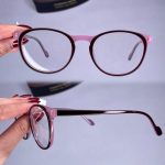 عینک فریم کائوچویی گرد دورنگ   010101303