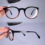 عینک فریم کائوچویی گرد ضخیم دورنگ   010101304