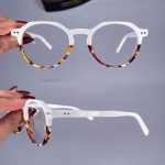 عینک فریم کائوچویی گرد دورنگ   010101306