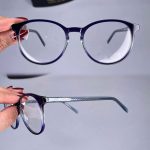 عینک فریم کائوچویی گرد دورنگ   010101312