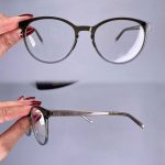 عینک فریم کائوچویی گرد دورنگ   010101315