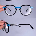 عینک فریم کائوچویی گرد دورنگ   010101319